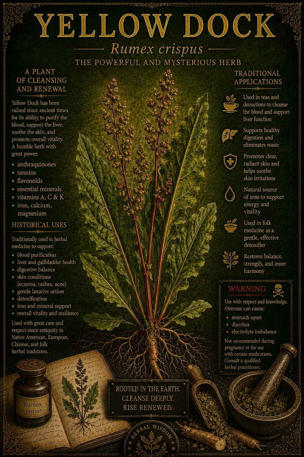 Yellow dock medicinal herb